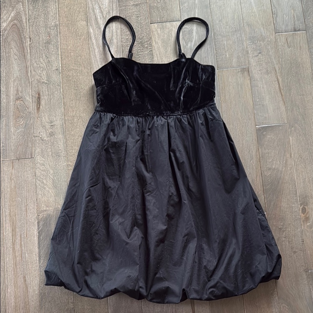 American Eagle Outfitters Black Babydoll Cocktail Dress